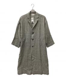KAGURE（カグレ）の古着「シルクリネンチェスターコート」｜グレー