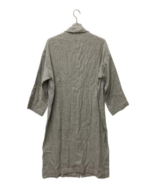 KAGURE（カグレ）KAGURE (カグレ) シルクリネンチェスターコート グレー サイズ:Freeの古着・服飾アイテム