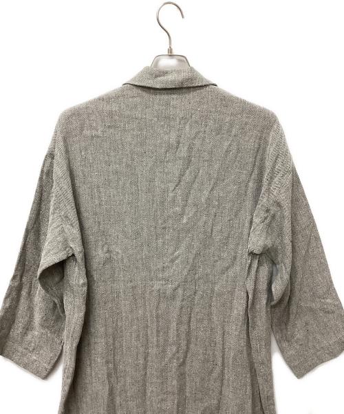 KAGURE（カグレ）KAGURE (カグレ) シルクリネンチェスターコート グレー サイズ:Freeの古着・服飾アイテム