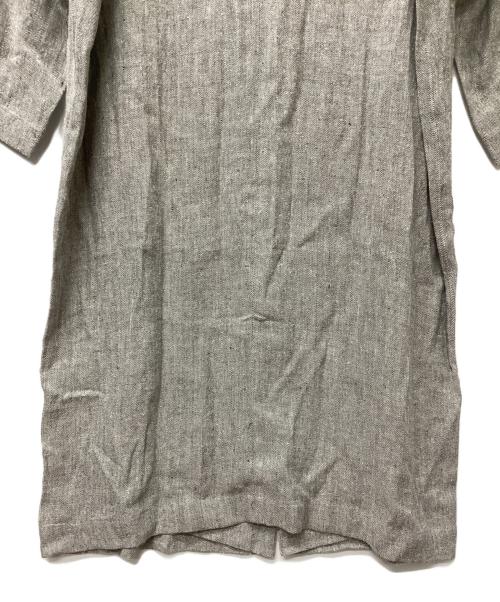 KAGURE（カグレ）KAGURE (カグレ) シルクリネンチェスターコート グレー サイズ:Freeの古着・服飾アイテム