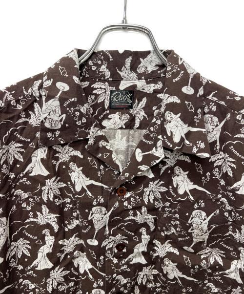 Rags McGREGOR（ラグスマックレガー）Rags McGREGOR (ラグスマックレガー) アロハシャツ ブラウン サイズ:Mの古着・服飾アイテム