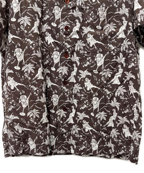 Rags McGREGOR（ラグスマックレガー）Rags McGREGOR (ラグスマックレガー) アロハシャツ ブラウン サイズ:Mの古着・服飾アイテム