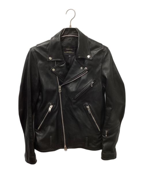JACKROSE（ジャックローズ）JACKROSE (ジャックローズ) ダブルライダースジャケット ブラック サイズ:4の古着・服飾アイテム