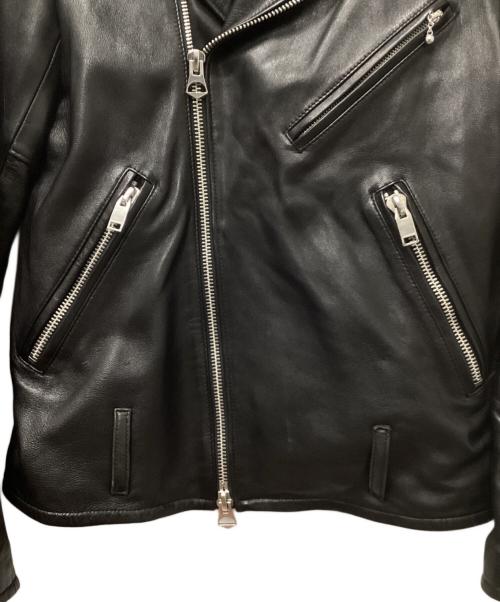 JACKROSE（ジャックローズ）JACKROSE (ジャックローズ) ダブルライダースジャケット ブラック サイズ:4の古着・服飾アイテム