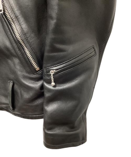 JACKROSE（ジャックローズ）JACKROSE (ジャックローズ) ダブルライダースジャケット ブラック サイズ:4の古着・服飾アイテム