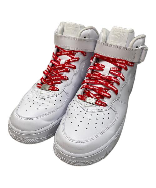 SUPREME（シュプリーム）SUPREME (シュプリーム) NIKE (ナイキ) ハイカットスニーカー ホワイト サイズ:27cmの古着・服飾アイテム