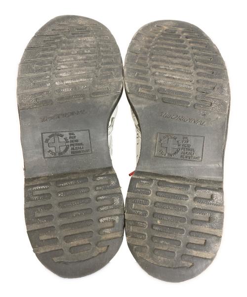 Dr.Martens（ドクターマーチン）Dr.Martens (ドクターマーチン) SEX PISTOLS (セックスピストルズ) 3ホールシューズ ホワイト×ブラック サイズ:UK8の古着・服飾アイテム