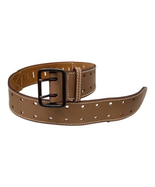 ALAIA（アライア）ALAIA (アライア) レザーベルト ベージュ サイズ:65の古着・服飾アイテム