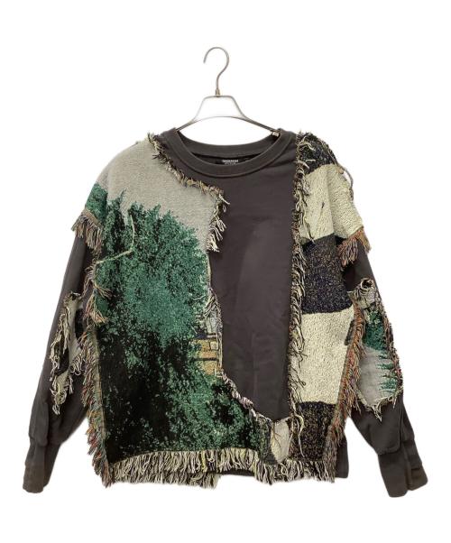 TEROKARIUS（TEROKARIUS）TEROKARIUS (TEROKARIUS) 切替スウェット 古着 グレー サイズ:XLの古着・服飾アイテム