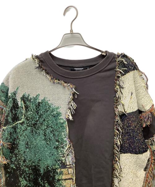 TEROKARIUS（TEROKARIUS）TEROKARIUS (TEROKARIUS) 切替スウェット 古着 グレー サイズ:XLの古着・服飾アイテム