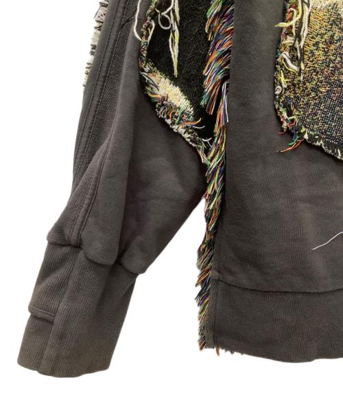 TEROKARIUS（TEROKARIUS）TEROKARIUS (TEROKARIUS) 切替スウェット 古着 グレー サイズ:XLの古着・服飾アイテム