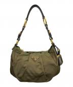 PRADAプラダ）の古着「ワンハンドルハンドバッグ」｜カーキ