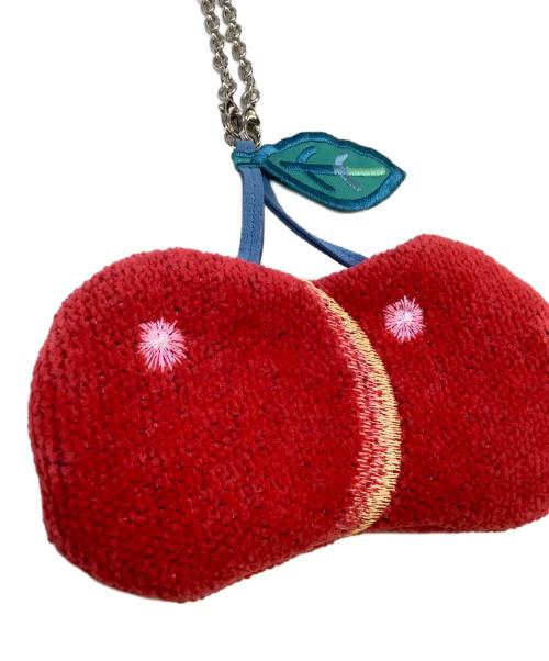 LOVERARY by FEILER（ラブラリー バイ フェイラー）LOVERARY by FEILER (ラブラリー バイ フェイラー) チェリー型ポーチ レッドの古着・服飾アイテム
