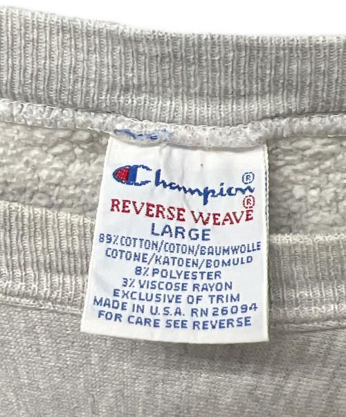 Champion REVERSE WEAVE（チャンピオン リバース ウィーブ）Champion REVERSE WEAVE (チャンピオン リバース ウィーブ) クルーネックスウェット グレー サイズ:Lの古着・服飾アイテム