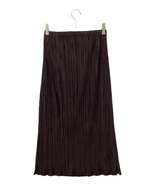 PLEATS PLEASE（プリーツプリーズ）PLEATS PLEASE (プリーツプリーズ) プリーツスカート ブラウン サイズ:2の古着・服飾アイテム