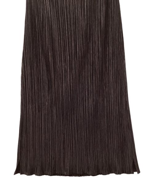 PLEATS PLEASE（プリーツプリーズ）PLEATS PLEASE (プリーツプリーズ) プリーツスカート ブラウン サイズ:2の古着・服飾アイテム