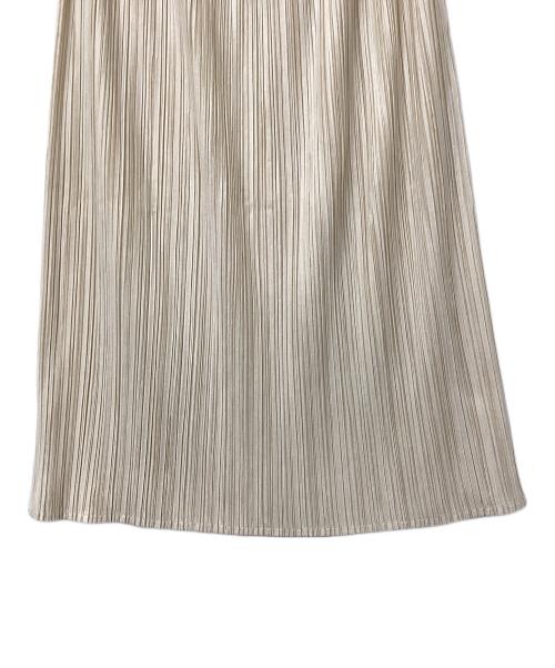 PLEATS PLEASE（プリーツプリーズ）PLEATS PLEASE (プリーツプリーズ) 膝丈プリーツスカート アイボリー サイズ:3の古着・服飾アイテム