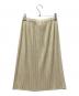 PLEATS PLEASE（プリーツプリーズ）の古着「膝丈プリーツスカート」｜アイボリー