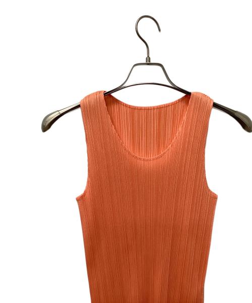 PLEATS PLEASE（プリーツプリーズ）PLEATS PLEASE (プリーツプリーズ) ノースリーブカットソー ピンク サイズ:Mの古着・服飾アイテム