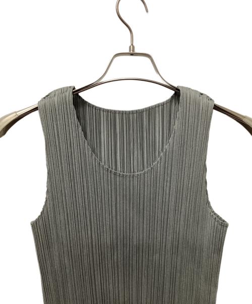 PLEATS PLEASE（プリーツプリーズ）PLEATS PLEASE (プリーツプリーズ) ノースリーブカットソー グレー サイズ:4の古着・服飾アイテム