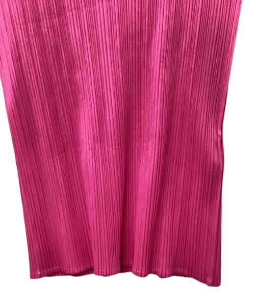 PLEATS PLEASE（プリーツプリーズ）PLEATS PLEASE (プリーツプリーズ) ノースリーブカットソー ショッキングピンク サイズ:Lの古着・服飾アイテム