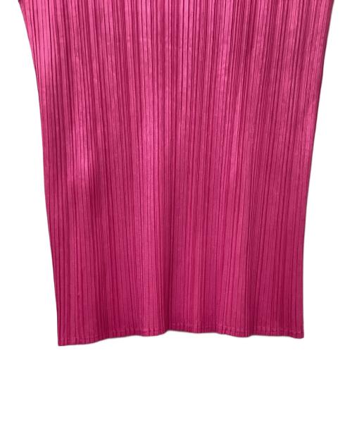 PLEATS PLEASE（プリーツプリーズ）PLEATS PLEASE (プリーツプリーズ) ノースリーブカットソー ショッキングピンク サイズ:Lの古着・服飾アイテム