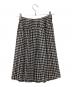PLEATS PLEASE（プリーツプリーズ）の古着「フレアスカート」｜ブラック×ホワイト