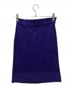 PLEATS PLEASEプリーツプリーズ）の古着「プリーツスカート」｜ブルー