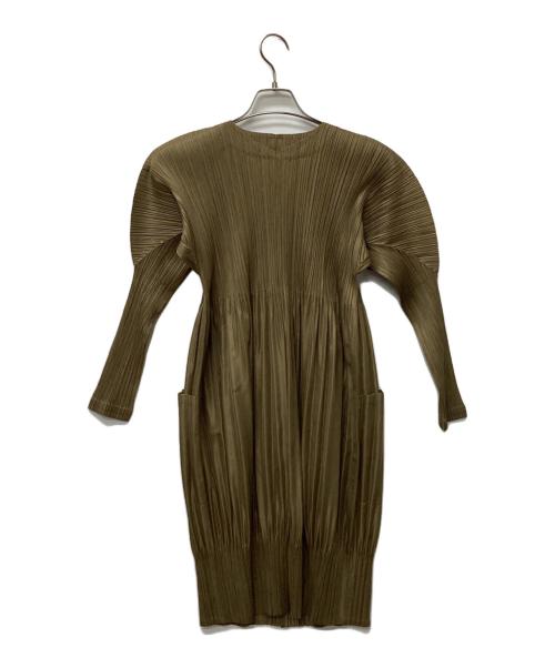 PLEATS PLEASE（プリーツプリーズ）PLEATS PLEASE (プリーツプリーズ) ワンピース ブラウン サイズ:3の古着・服飾アイテム