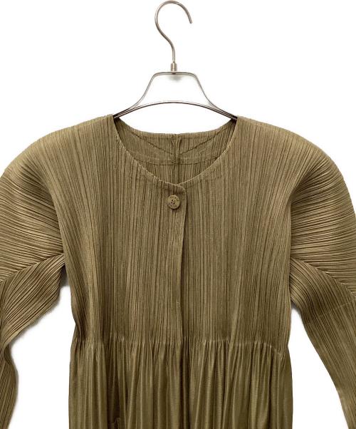 PLEATS PLEASE（プリーツプリーズ）PLEATS PLEASE (プリーツプリーズ) ワンピース ブラウン サイズ:3の古着・服飾アイテム