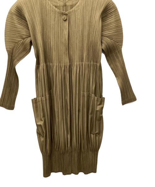 PLEATS PLEASE（プリーツプリーズ）PLEATS PLEASE (プリーツプリーズ) ワンピース ブラウン サイズ:3の古着・服飾アイテム