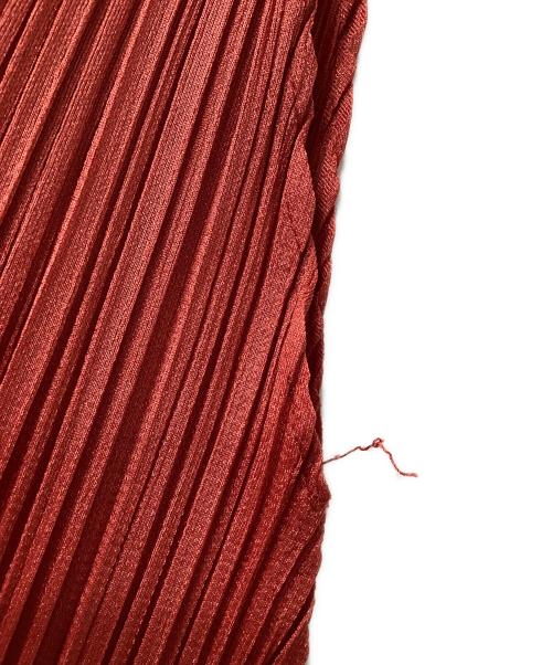 PLEATS PLEASE（プリーツプリーズ）PLEATS PLEASE (プリーツプリーズ) ノースリーブカットソー レッド サイズ:3の古着・服飾アイテム