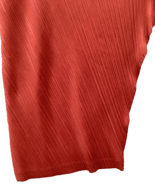 PLEATS PLEASE（プリーツプリーズ）PLEATS PLEASE (プリーツプリーズ) ノースリーブカットソー レッド サイズ:3の古着・服飾アイテム