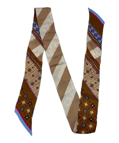 FENDI（フェンディ）FENDI (フェンディ) ハンディスカーフ ベージュ×ホワイトの古着・服飾アイテム