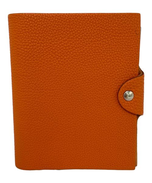 HERMES（エルメス）HERMES (エルメス) 手帳カバー オレンジの古着・服飾アイテム