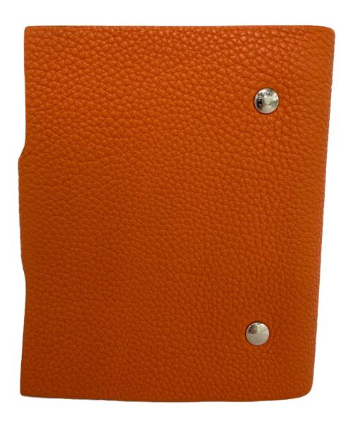 HERMES（エルメス）HERMES (エルメス) 手帳カバー オレンジの古着・服飾アイテム