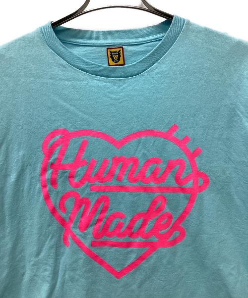 HUMAN MADE（ヒューマンメイド）HUMAN MADE (ヒューマンメイド) ハートTシャツ ブルー サイズ:XLの古着・服飾アイテム