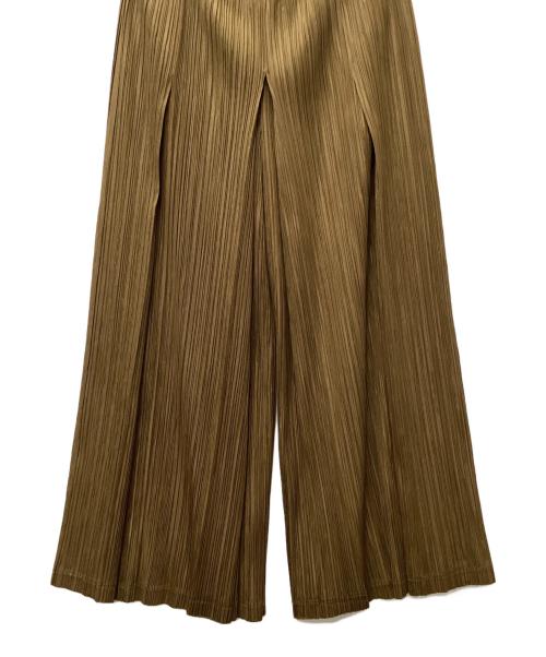PLEATS PLEASE（プリーツプリーズ）PLEATS PLEASE (プリーツプリーズ) ワイドパンツ ブラウン サイズ:2の古着・服飾アイテム