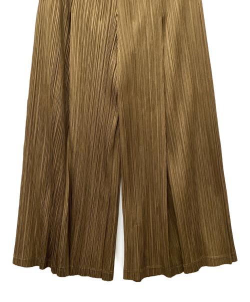 PLEATS PLEASE（プリーツプリーズ）PLEATS PLEASE (プリーツプリーズ) ワイドパンツ ブラウン サイズ:2の古着・服飾アイテム
