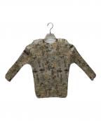 PLEATS PLEASEプリーツプリーズ）の古着「長袖ブラウス」｜グレーマルチ