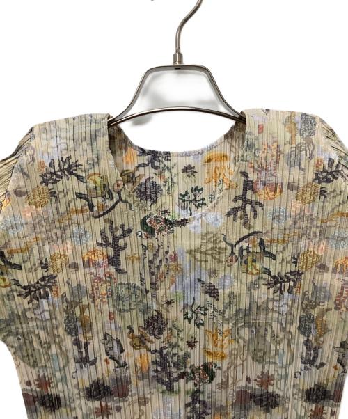 PLEATS PLEASE（プリーツプリーズ）PLEATS PLEASE (プリーツプリーズ) 長袖ブラウス グレーマルチ サイズ:4の古着・服飾アイテム