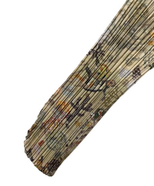 PLEATS PLEASE（プリーツプリーズ）PLEATS PLEASE (プリーツプリーズ) 長袖ブラウス グレーマルチ サイズ:4の古着・服飾アイテム