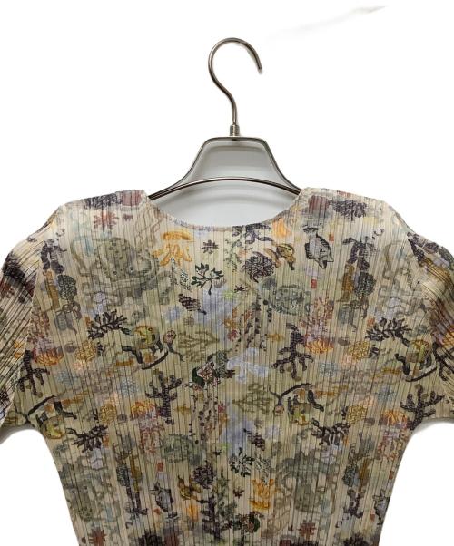 PLEATS PLEASE（プリーツプリーズ）PLEATS PLEASE (プリーツプリーズ) 長袖ブラウス グレーマルチ サイズ:4の古着・服飾アイテム