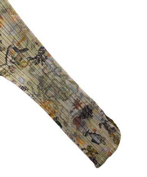 PLEATS PLEASE（プリーツプリーズ）PLEATS PLEASE (プリーツプリーズ) 長袖ブラウス グレーマルチ サイズ:4の古着・服飾アイテム