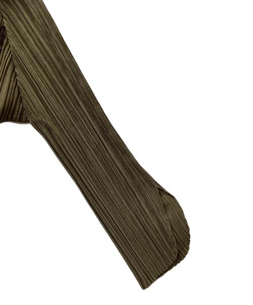 PLEATS PLEASE（プリーツプリーズ）PLEATS PLEASE (プリーツプリーズ) カーディガン オリーブ サイズ:4の古着・服飾アイテム