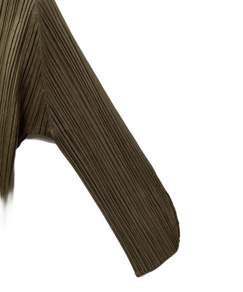 PLEATS PLEASE（プリーツプリーズ）PLEATS PLEASE (プリーツプリーズ) カーディガン オリーブ サイズ:4の古着・服飾アイテム