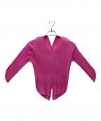 PLEATS PLEASEプリーツプリーズ）の古着「ブラウス」｜ピンク