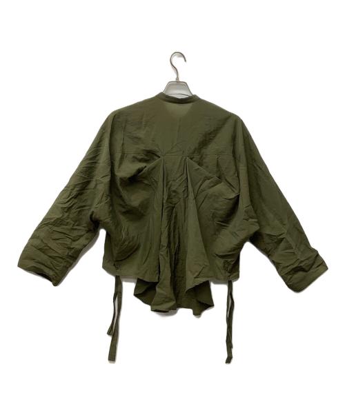 UN3D.（アンスリード）UN3D. (アンスリード) アウトポケットドルマンシャツ オリーブ サイズ:FREEの古着・服飾アイテム