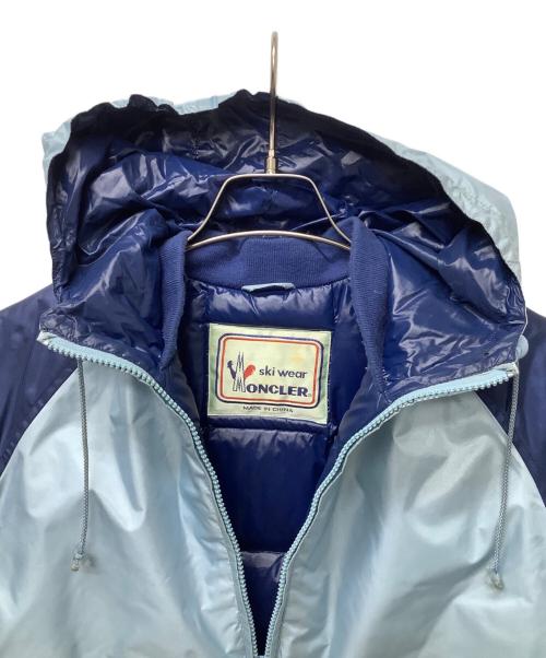 MONCLER（モンクレール）MONCLER (モンクレール) ダウンジャケット ブルー サイズ:表記なしの古着・服飾アイテム