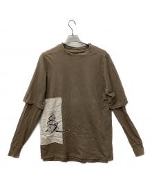 RICK OWENS DRKSHDW（リックオウエンス ダークシャドウ）の古着「フェイクレイヤードカットソー」｜ベージュ